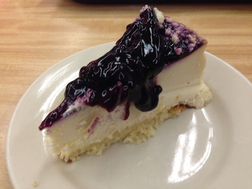 Blackberry Cheesecake at Katz's Delicatessen