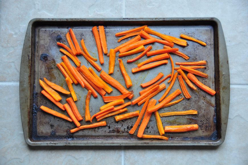 Spicy Maple Roasted Carrots