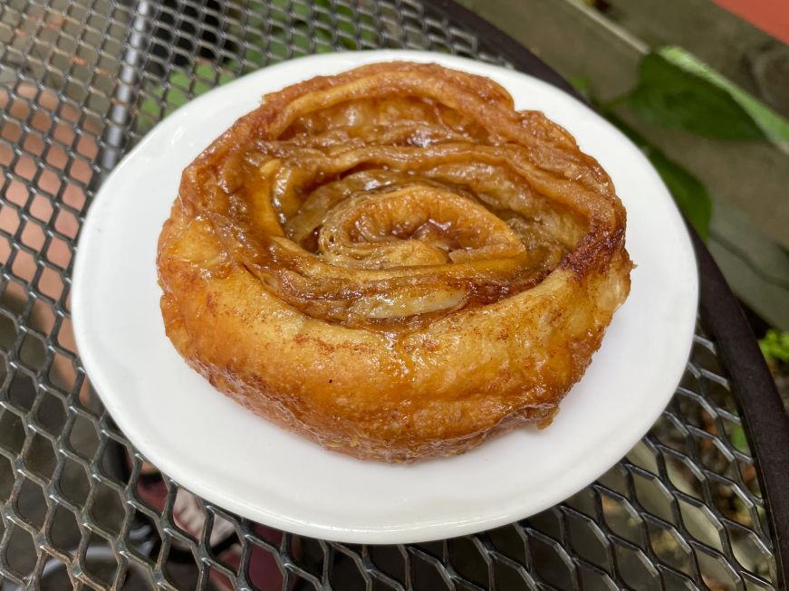 Caramel swirl, Lucy's Hydrostone Cafe Swirled pastry with a caramel filling