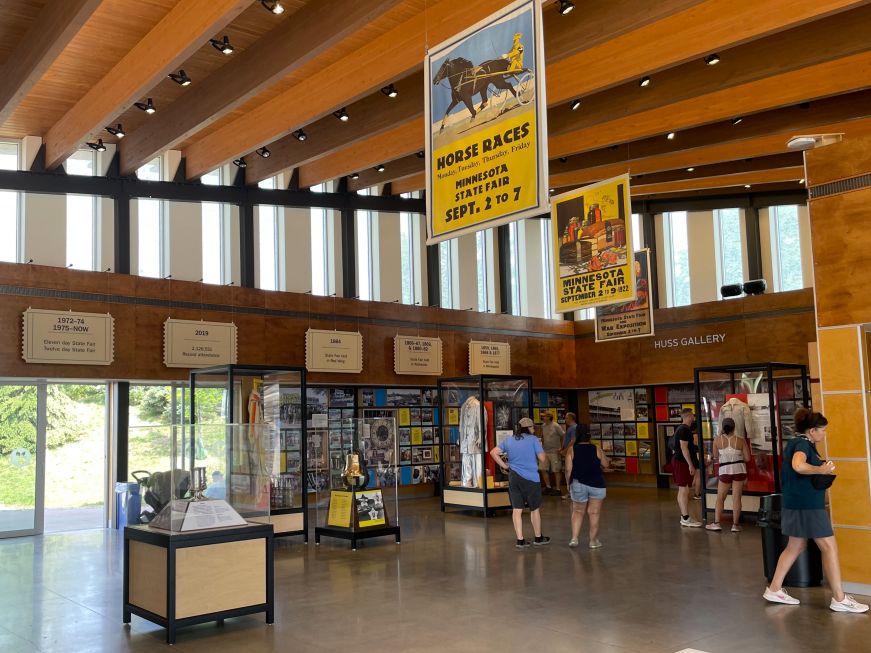 History & Heritage Center Interior of History & Heritage Center with signs and museum display cases