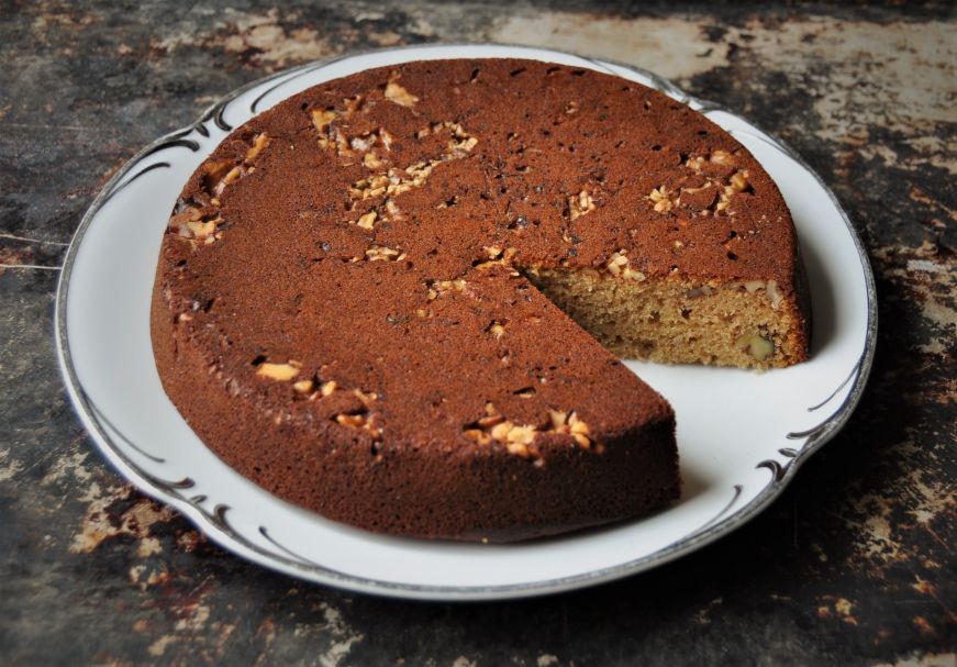 Piece Delicious Fresh Honey Nut Cake Stock Photo 301836155 | Shutterstock