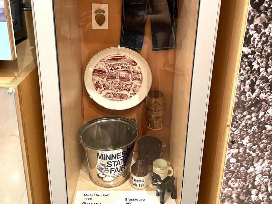 Display of Minnesota State Fair souvenirs